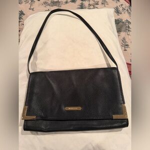 Michael Kors Black and Gold Shoulder Bag